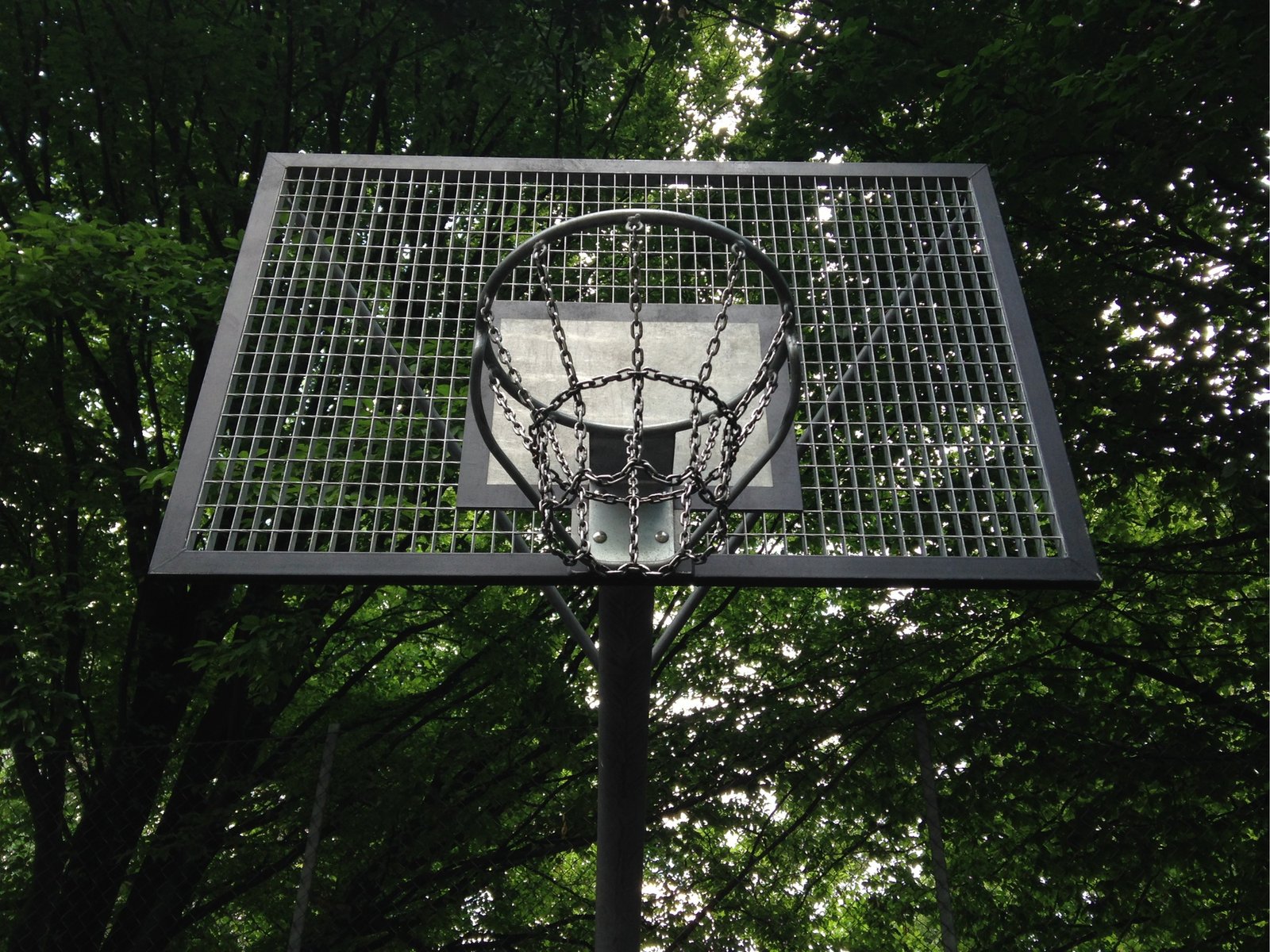 streetball or street basketball basket